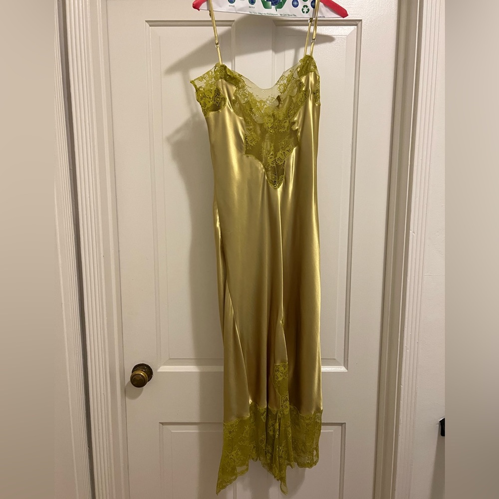 Collina Strada Green Ammi Midi Dress Size M NWT Never Worn - Picture 5 of 7